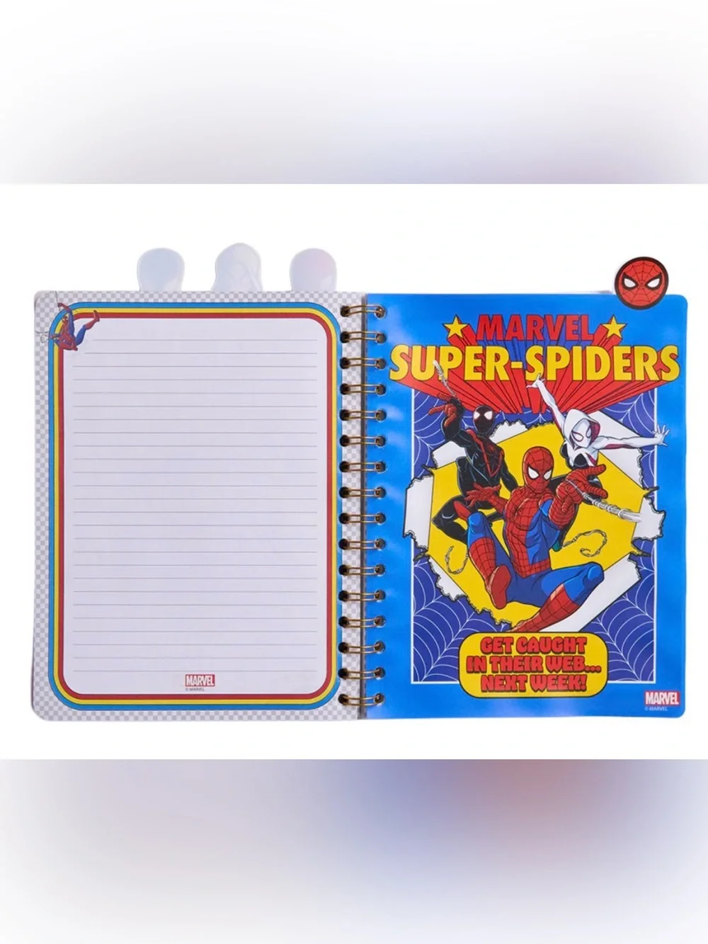 New Spider-Man 4-Tab Spiral Notebook & Pen Set